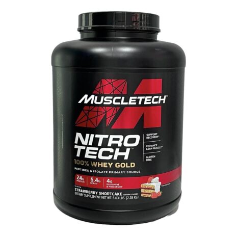 NITRO TECH WHEY GOLD Proteína 100_ Whey 5 lb. Muscletech - FRENTE